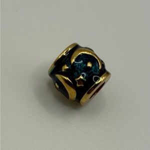 Vintage Danbury Mint Signed Moon & Stars Charm